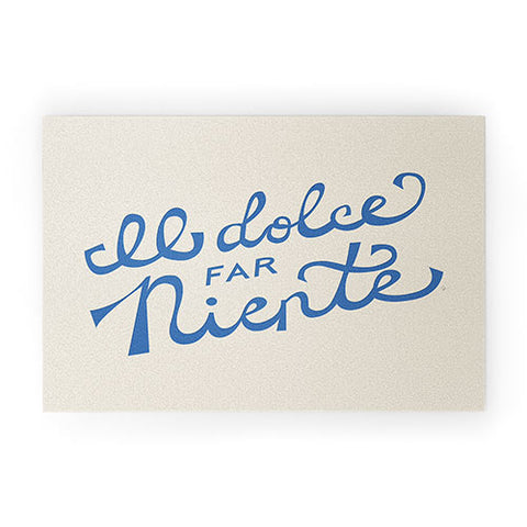 Lyman Creative Co Il dolce far niente Italian Welcome Mat
