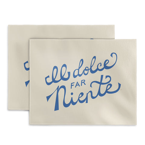 Lyman Creative Co Il dolce far niente Italian Placemat