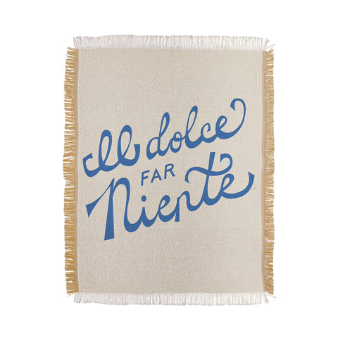 Lyman Creative Co Il dolce far niente Italian Throw Blanket