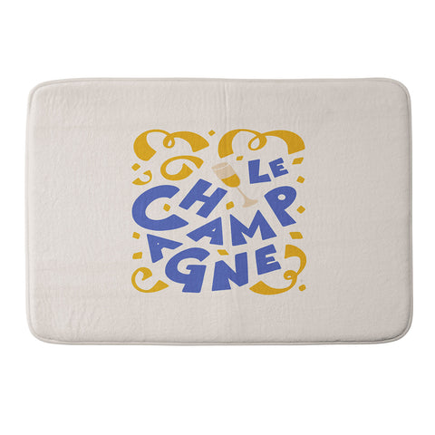 Lyman Creative Co Le Champagne French Memory Foam Bath Mat