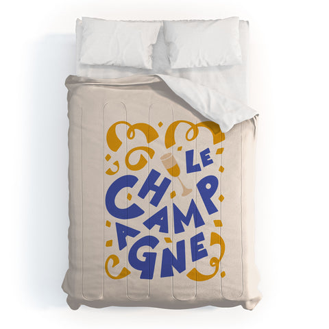 Lyman Creative Co Le Champagne French Comforter