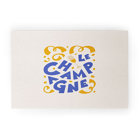 Lyman Creative Co Le Champagne French Welcome Mat