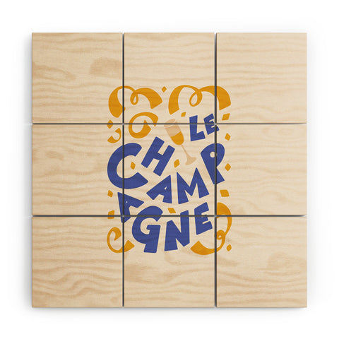 Lyman Creative Co Le Champagne French Wood Wall Mural