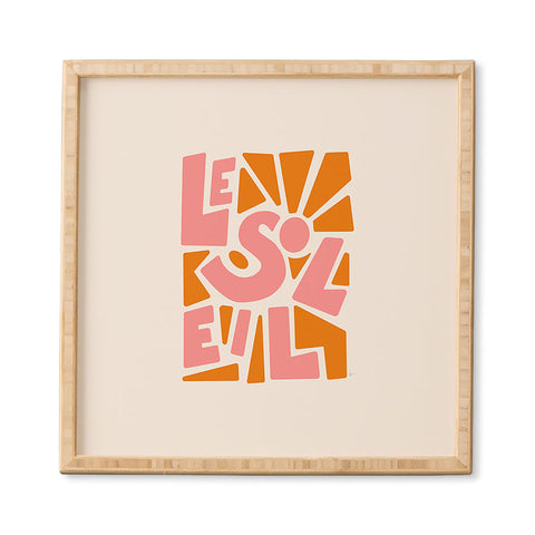 Lyman Creative Co Le Soleil French Sun Framed Wall Art