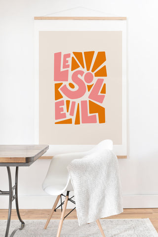 Lyman Creative Co Le Soleil French Sun Art Print And Hanger
