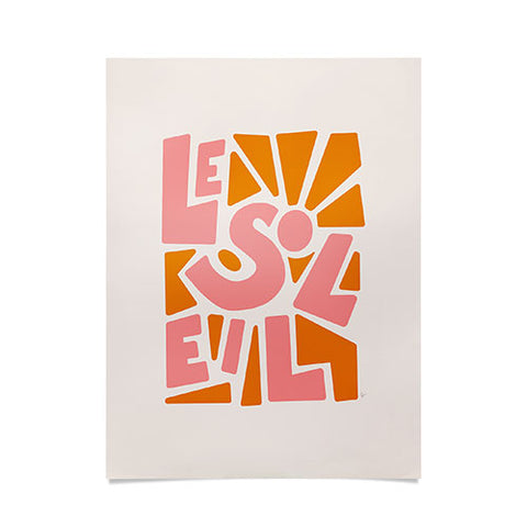 Lyman Creative Co Le Soleil French Sun Poster