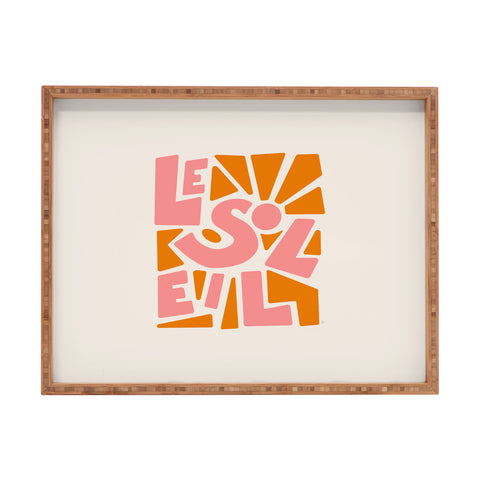 Lyman Creative Co Le Soleil French Sun Rectangular Tray