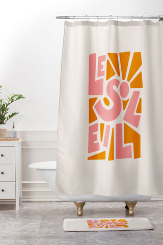 Lyman Creative Co Le Soleil French Sun Shower Curtain And Mat