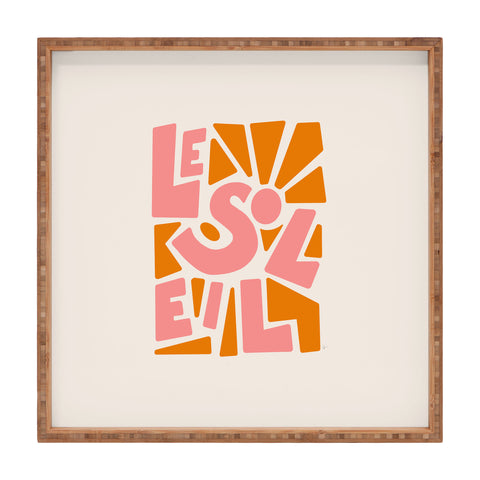 Lyman Creative Co Le Soleil French Sun Square Tray