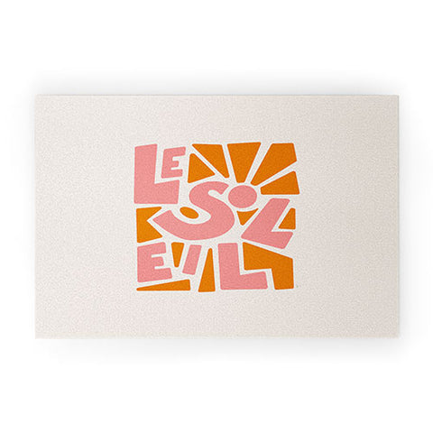 Lyman Creative Co Le Soleil French Sun Welcome Mat