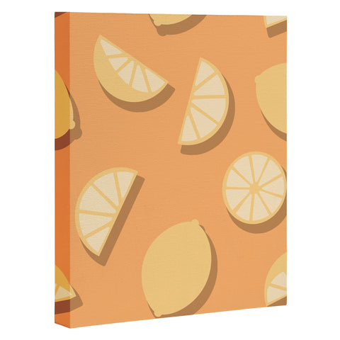 Lyman Creative Co Lemon Orange Art Canvas
