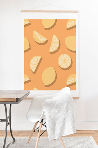 Lyman Creative Co Lemon Orange Art Print And Hanger