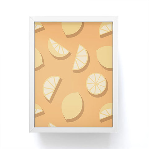 Lyman Creative Co Lemon Orange Framed Mini Art Print