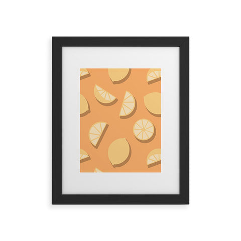 Lyman Creative Co Lemon Orange Framed Art Print