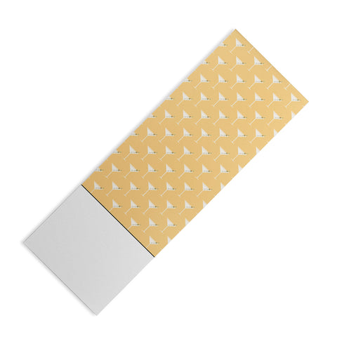 Lyman Creative Co Martini with Olives on Yellow Yoga Mat