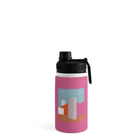 Lyman Creative Co Mexico City Casa Luis Barragan travel poster Water Bottle