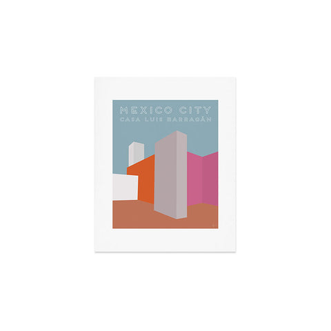 Lyman Creative Co Mexico City Casa Luis Barragan travel poster Art Print