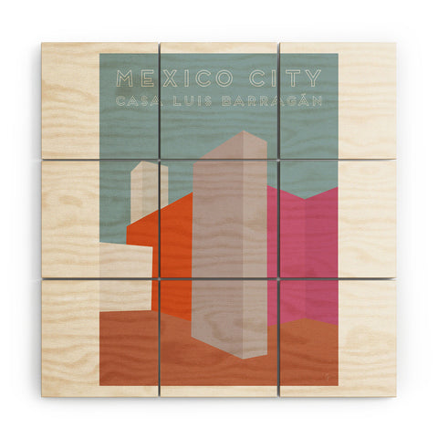 Lyman Creative Co Mexico City Casa Luis Barragan travel poster Wood Wall Mural