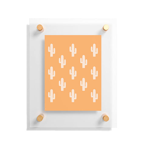 Lyman Creative Co Orange Cactus Floating Acrylic Print