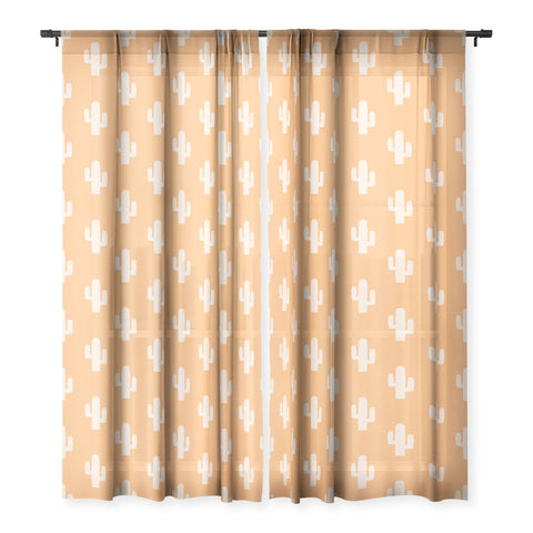 Lyman Creative Co Orange Cactus Sheer Non Repeat