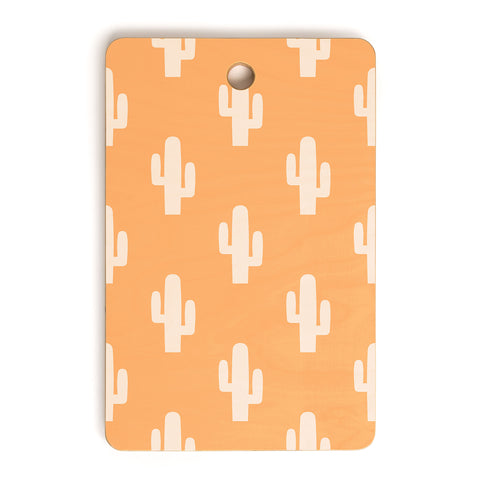 Lyman Creative Co Orange Cactus Cutting Board Rectangle