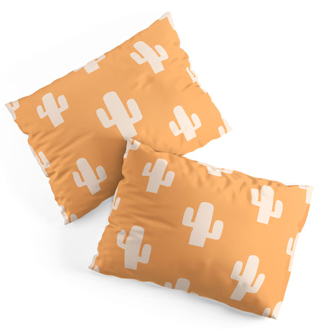 Lyman Creative Co Orange Cactus Pillow Shams