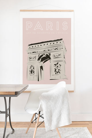 Lyman Creative Co Paris Arc de Triomphe de ltoil Art Print And Hanger