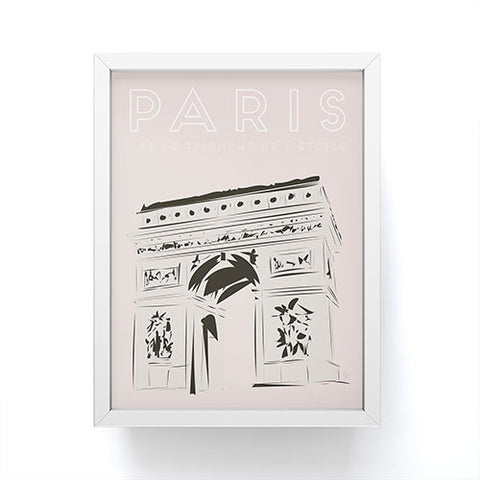 Lyman Creative Co Paris Arc de Triomphe de ltoil Framed Mini Art Print