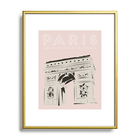 Lyman Creative Co Paris Arc de Triomphe de ltoil Metal Framed Art Print