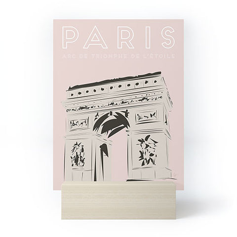 Lyman Creative Co Paris Arc de Triomphe de ltoil Mini Art Print