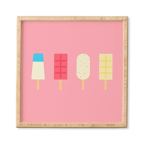 Lyman Creative Co Pink Paletas Framed Wall Art