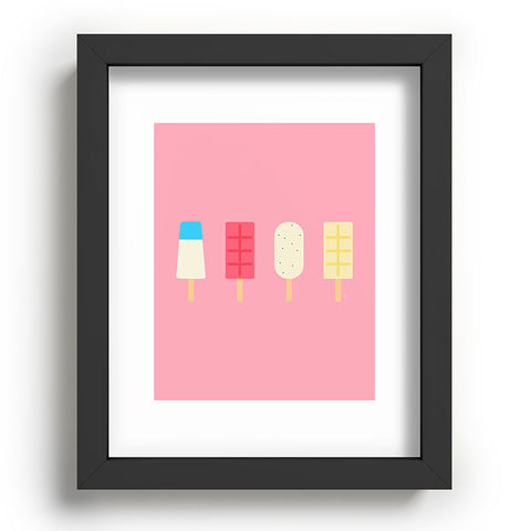 Lyman Creative Co Pink Paletas Recessed Framing Rectangle