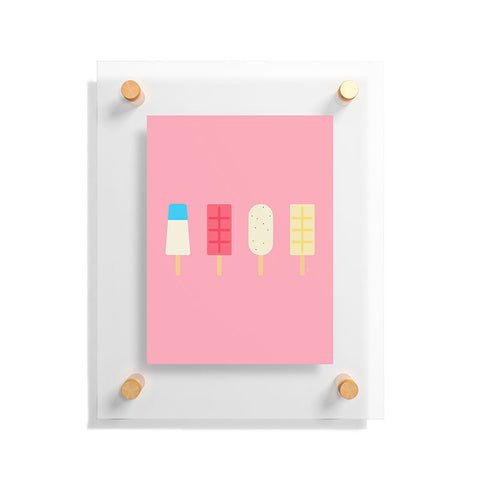 Lyman Creative Co Pink Paletas Floating Acrylic Print