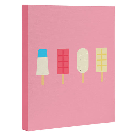 Lyman Creative Co Pink Paletas Art Canvas