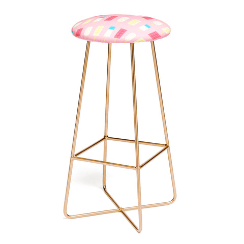 Lyman Creative Co Pink Paletas Bar Stool