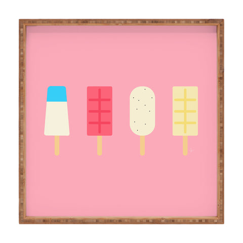 Lyman Creative Co Pink Paletas Square Tray