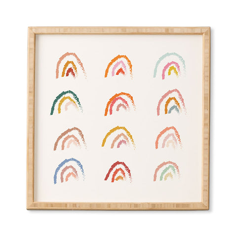 Lyman Creative Co Rainbows Pastel Framed Wall Art