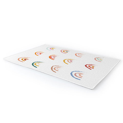 Lyman Creative Co Rainbows Pastel Area Rug