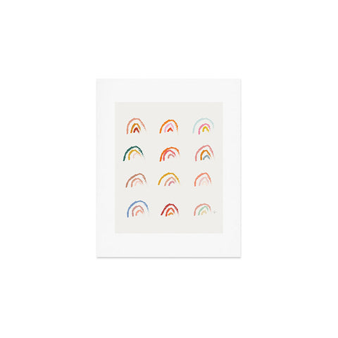 Lyman Creative Co Rainbows Pastel Art Print