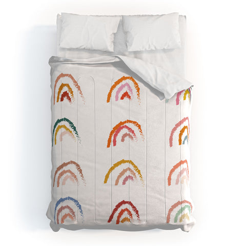 Lyman Creative Co Rainbows Pastel Comforter