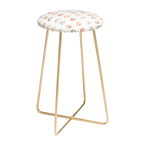 Lyman Creative Co Rainbows Pastel Counter Stool