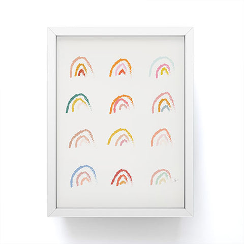 Lyman Creative Co Rainbows Pastel Framed Mini Art Print