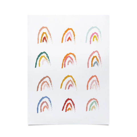 Lyman Creative Co Rainbows Pastel Poster