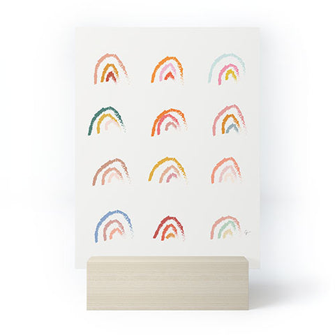 Lyman Creative Co Rainbows Pastel Mini Art Print