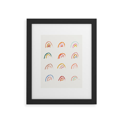 Lyman Creative Co Rainbows Pastel Framed Art Print
