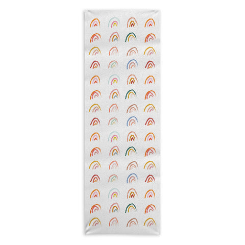 Lyman Creative Co Rainbows Pastel Yoga Towel