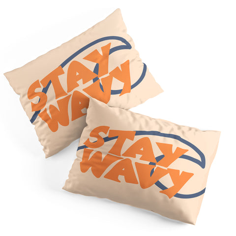 Lyman Creative Co Stay Wavy Surf Type Pillow Shams