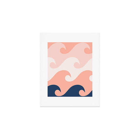 Lyman Creative Co Sunset Ocean Waves Art Print