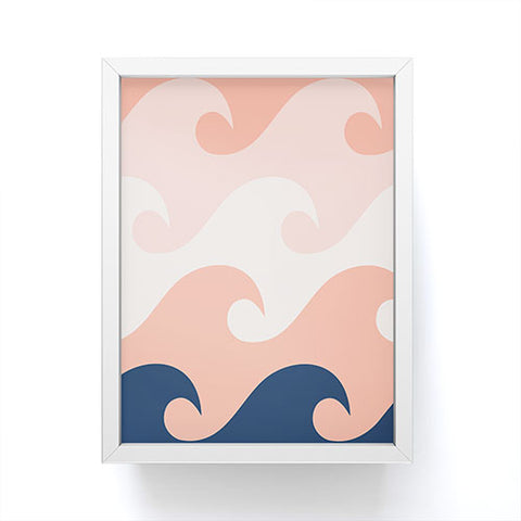 Lyman Creative Co Sunset Ocean Waves Framed Mini Art Print