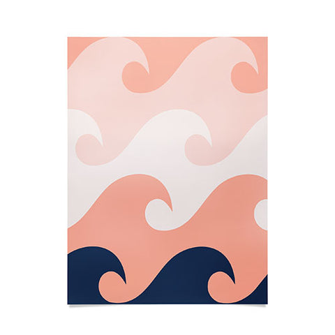 Lyman Creative Co Sunset Ocean Waves Poster